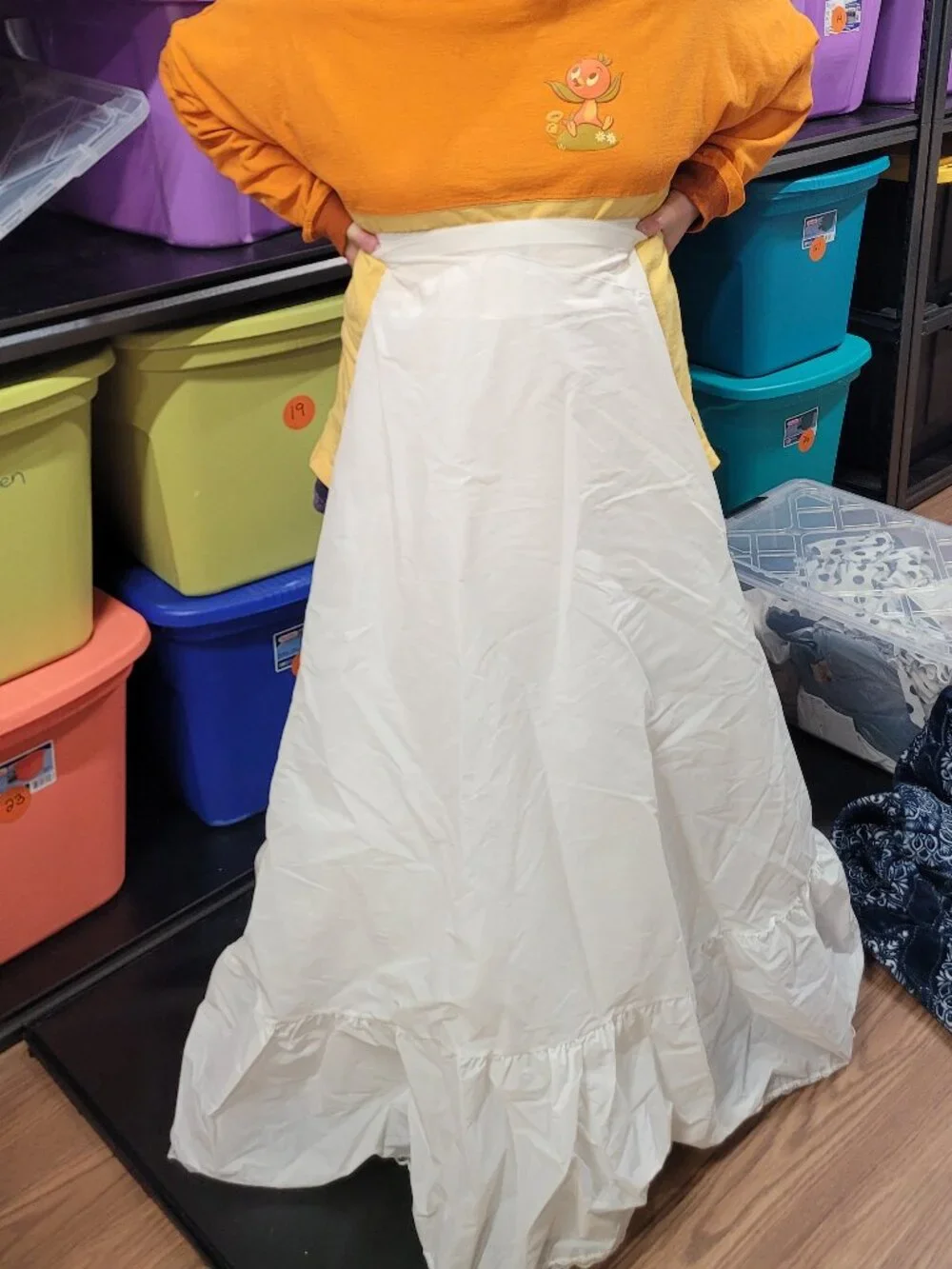 White Full-Length Petticoat Crinoline